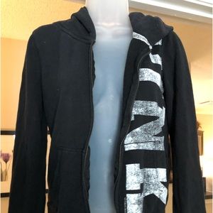 Pink brand hoodie. Size large.  Cord on the hoodie is missing.